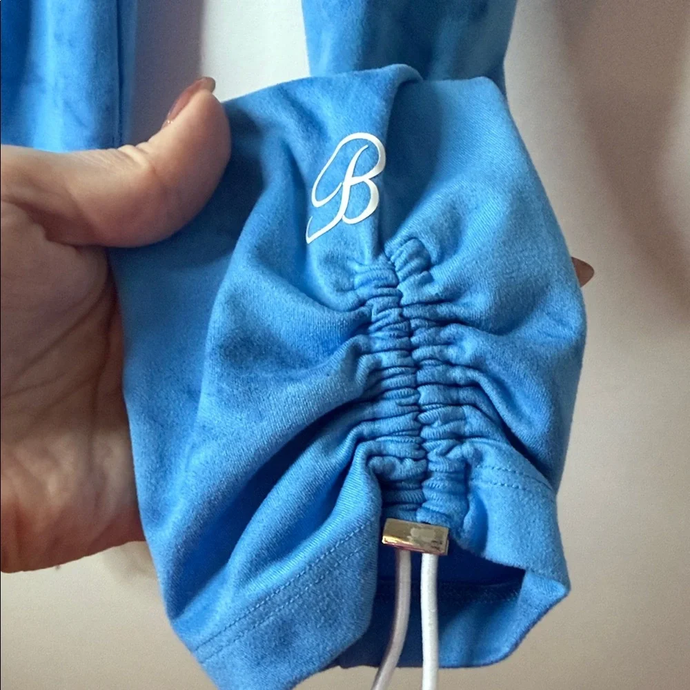 Bombshell Sportswear Sky Blue Marble Leggings XS/S - Picture 3 of 4